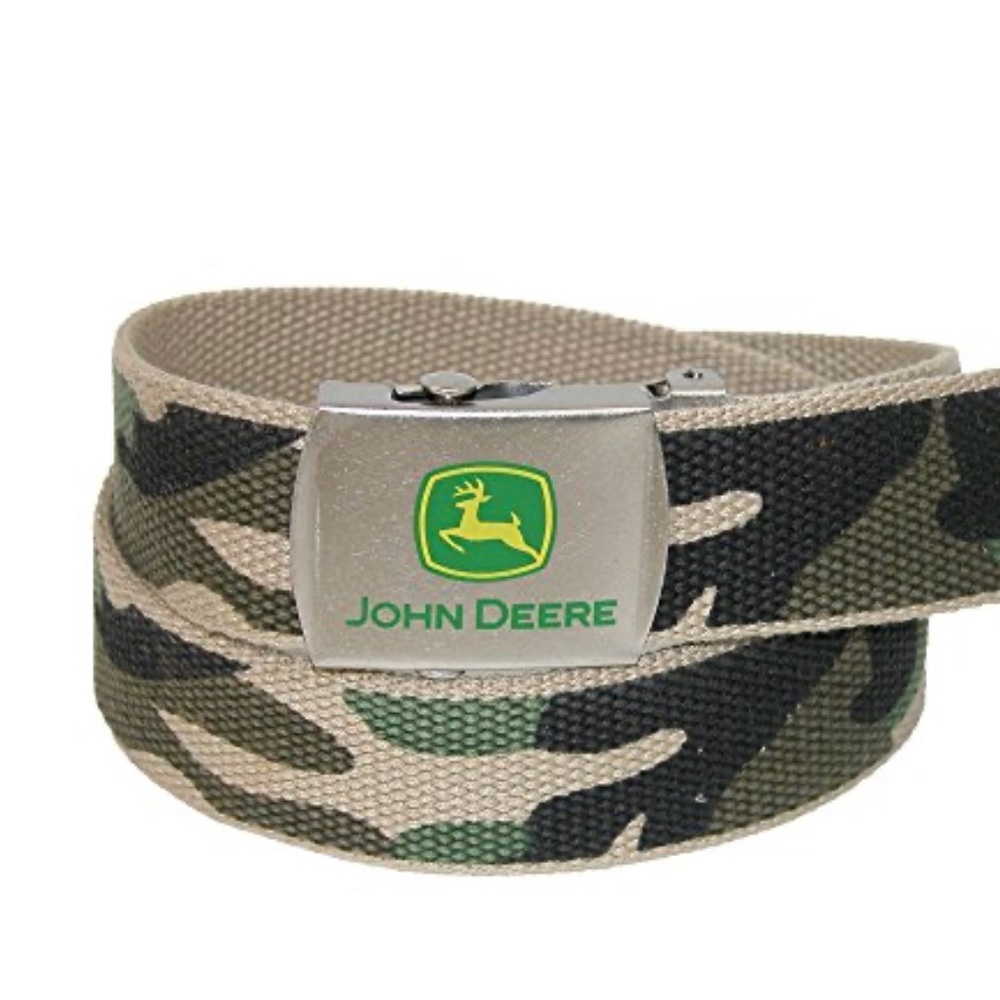 Boys John Deere Camouflage Canvas Belt